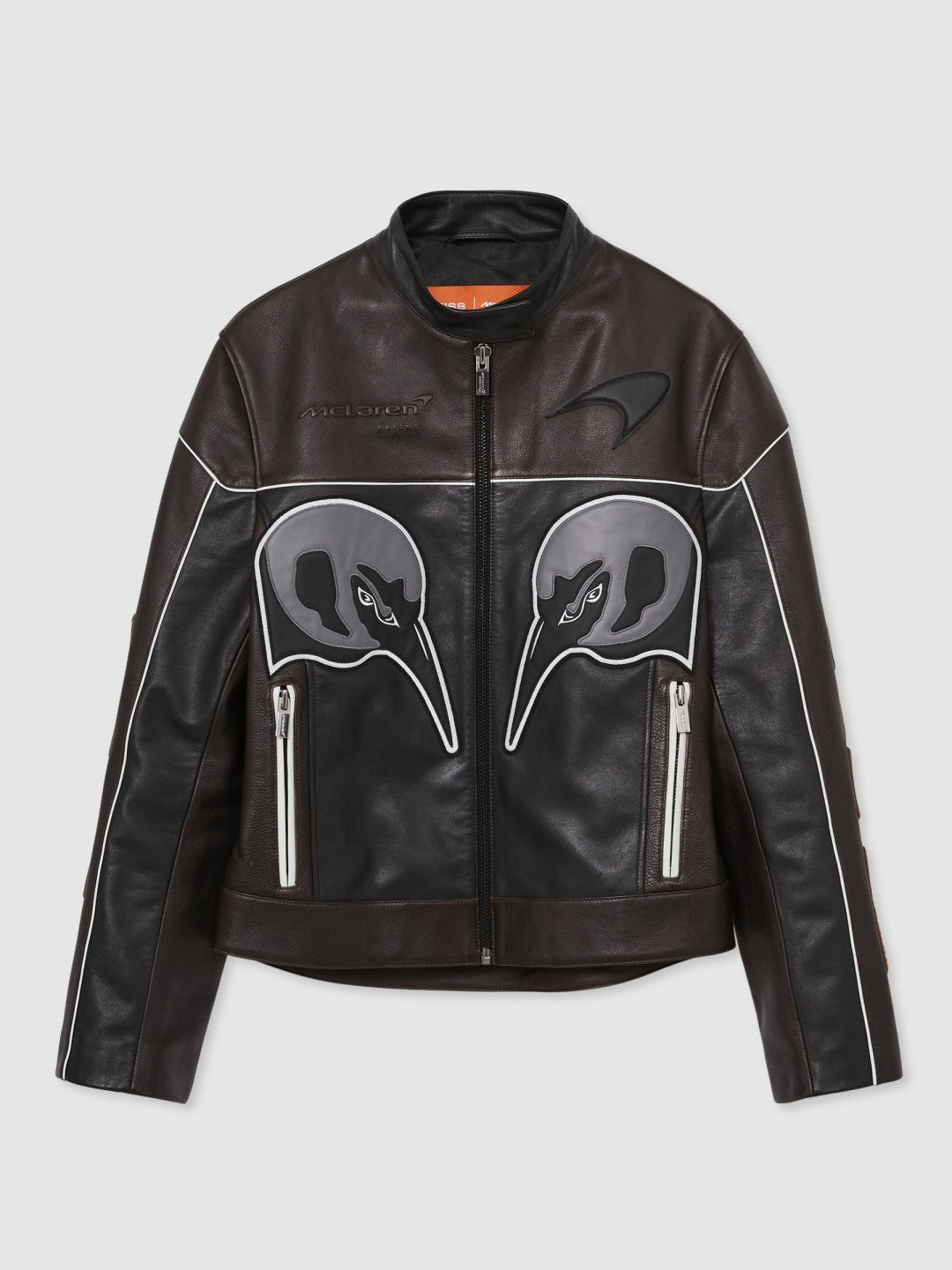 Reiss Savings - McLaren F1 Team Leather Biker Jacket in Black