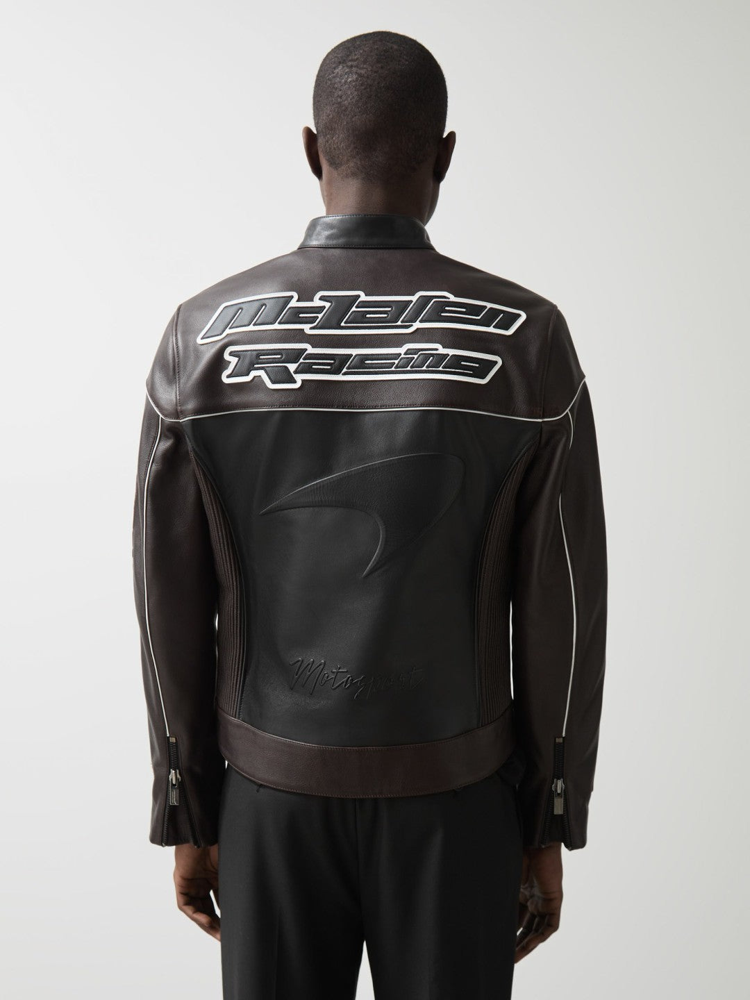 Reiss Savings - McLaren F1 Team Leather Biker Jacket in Black
