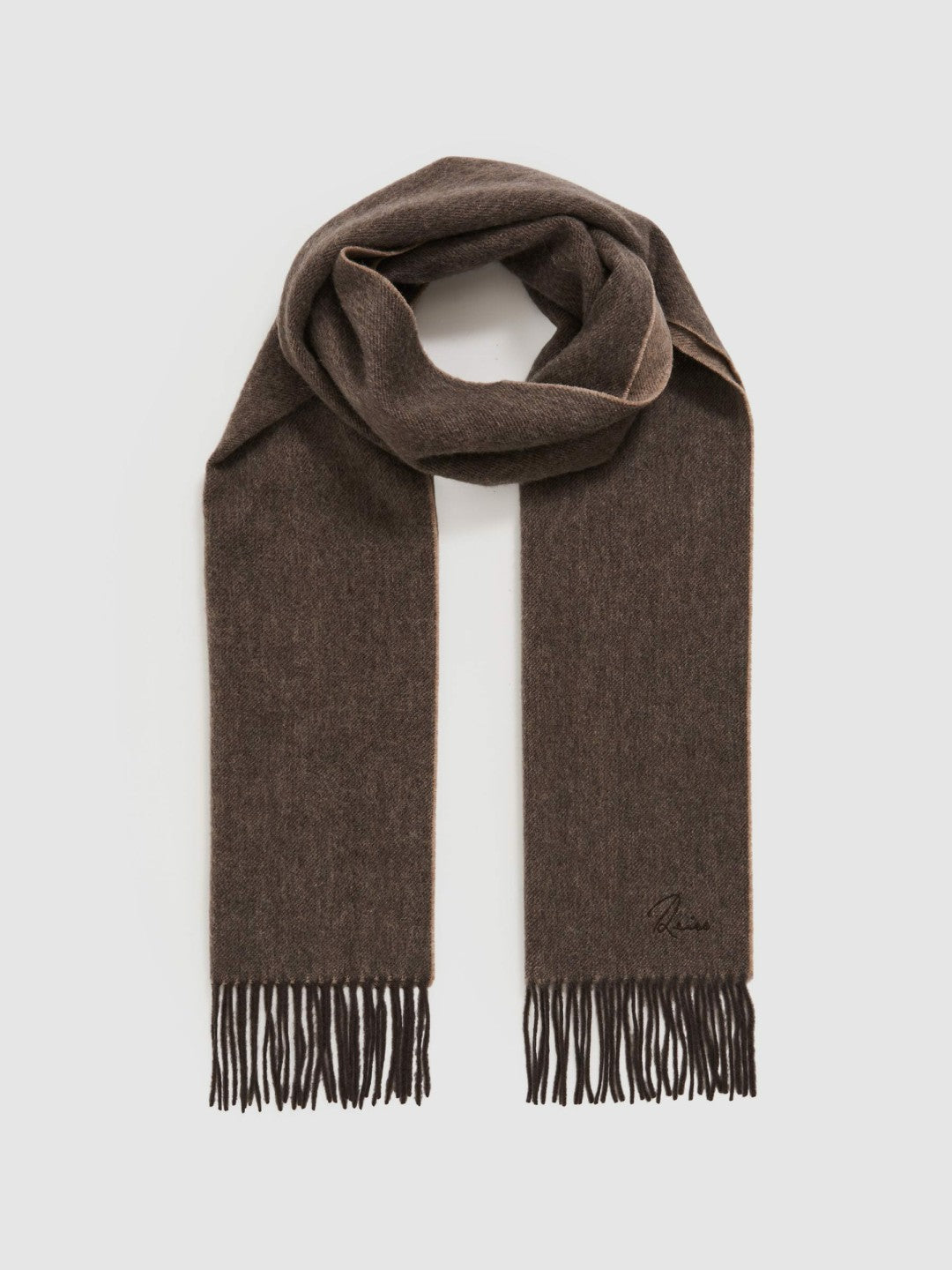 Reiss Offer - Wool and Cashmere Scarf in Taupe