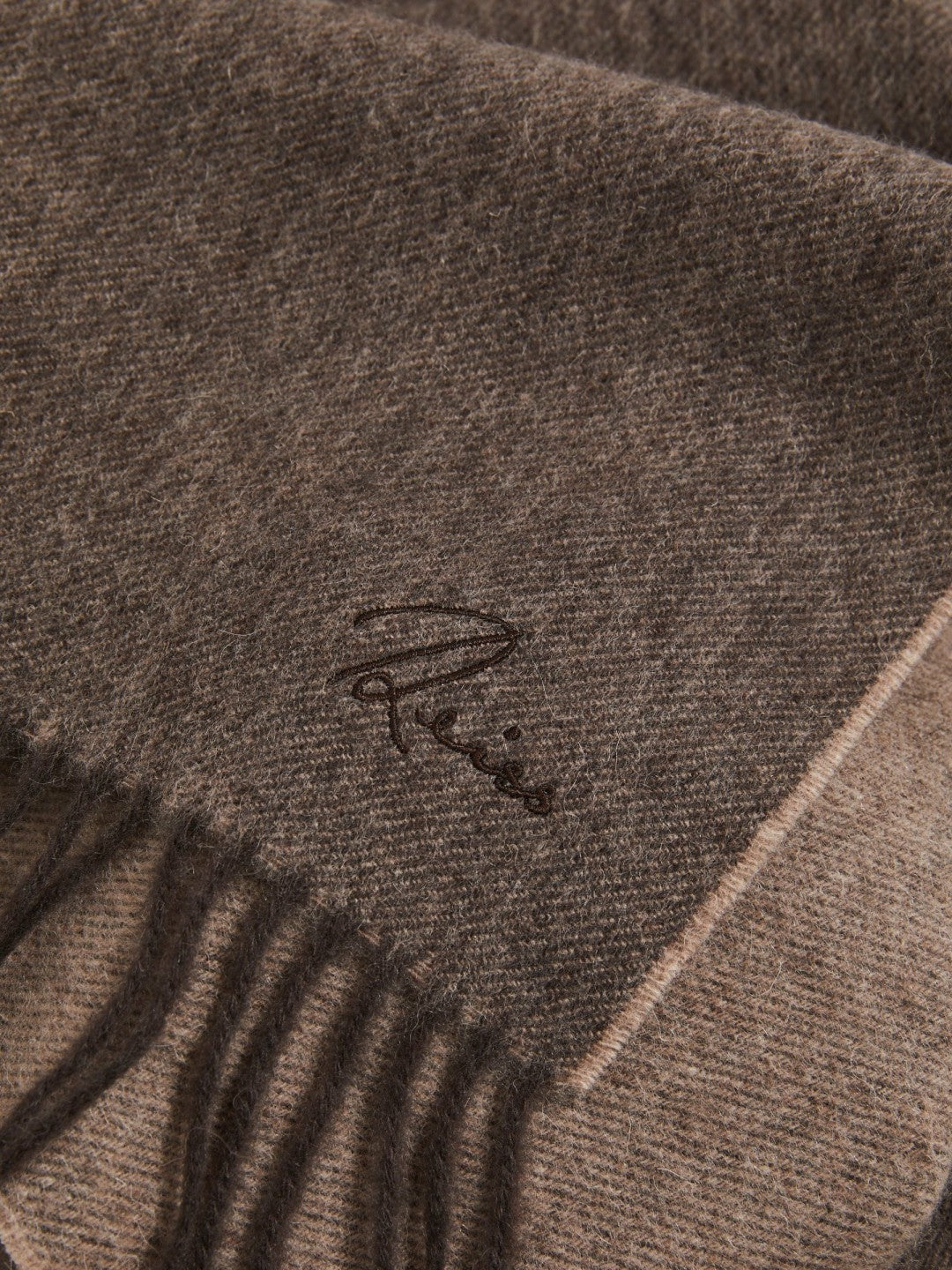 Reiss Offer - Wool and Cashmere Scarf in Taupe