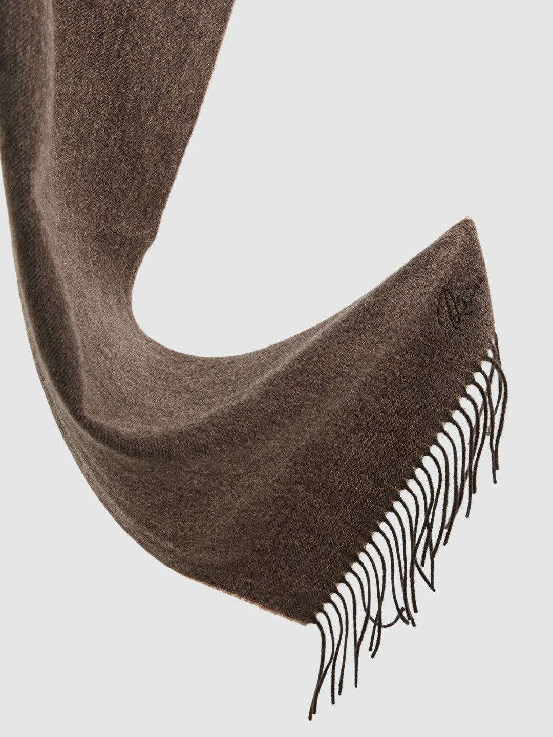 Reiss Offer - Wool and Cashmere Scarf in Taupe