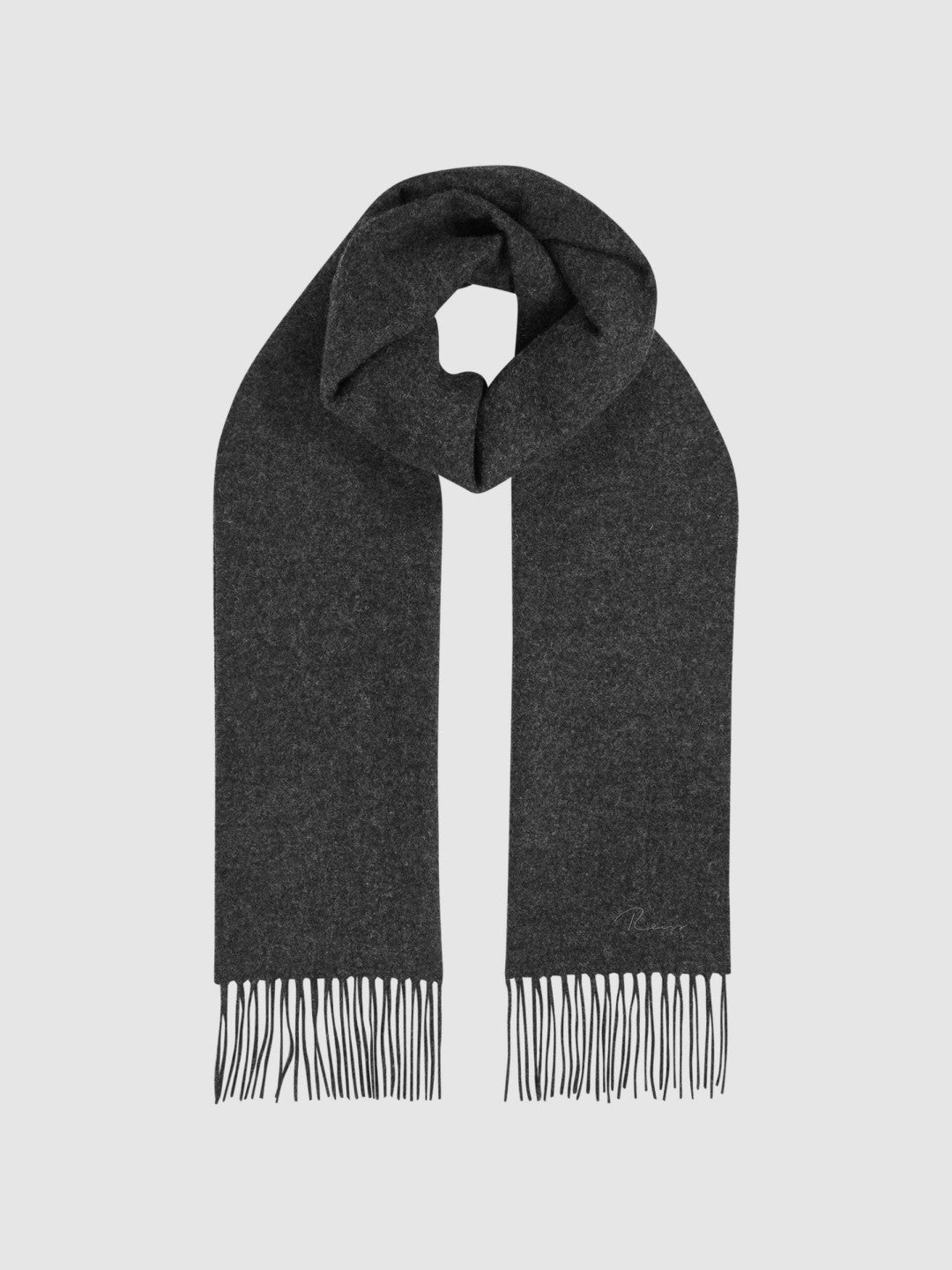 Reiss Savings - Wool and Cashmere Scarf in Charcoal