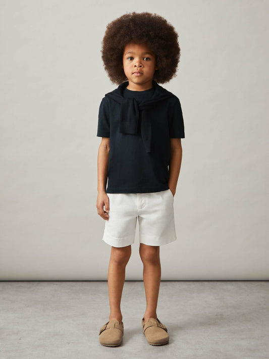 Reiss 3-9 yrs Cotton Crew-Neck T-Shirt in Navy