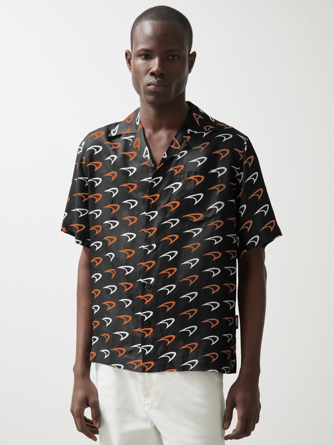Reiss Best Seller - McLaren F1 Team Speedmark Logo Shirt in Black