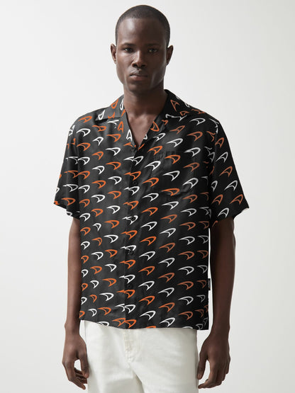 Reiss Best Seller - McLaren F1 Team Speedmark Logo Shirt in Black