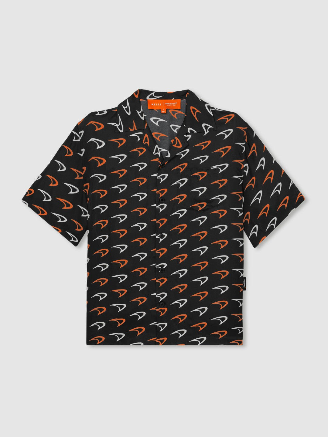 Reiss Best Seller - McLaren F1 Team Speedmark Logo Shirt in Black