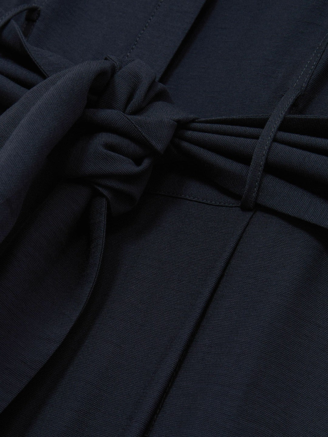 Reiss Featured - Petite Wide-Leg Belted Jumpsuit in Navy