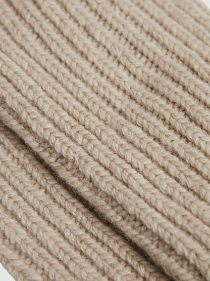 Reiss Sale - Rib-Knit Socks With Cashmere in Oatmeal