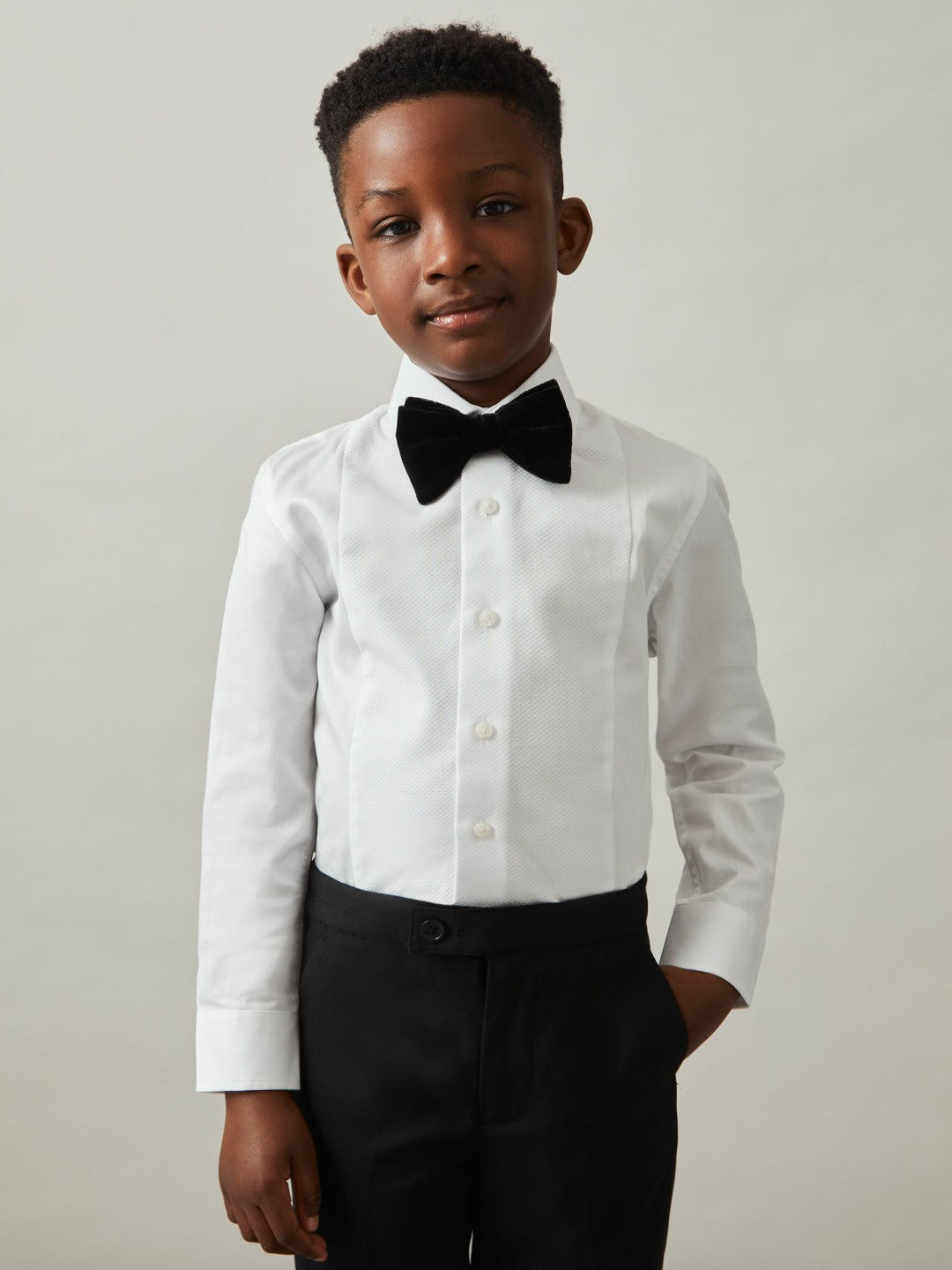 Reiss 3-9 yrs Cotton Slim-Fit Dinner Shirt in White