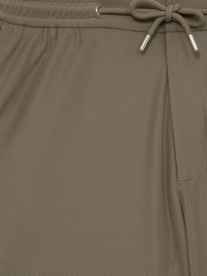 Reiss Value - Textured Drawstring Shorts in Mocha Brown