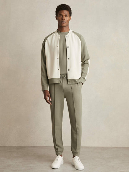 Reiss Offer - Drawstring Jersey Joggers in Sage
