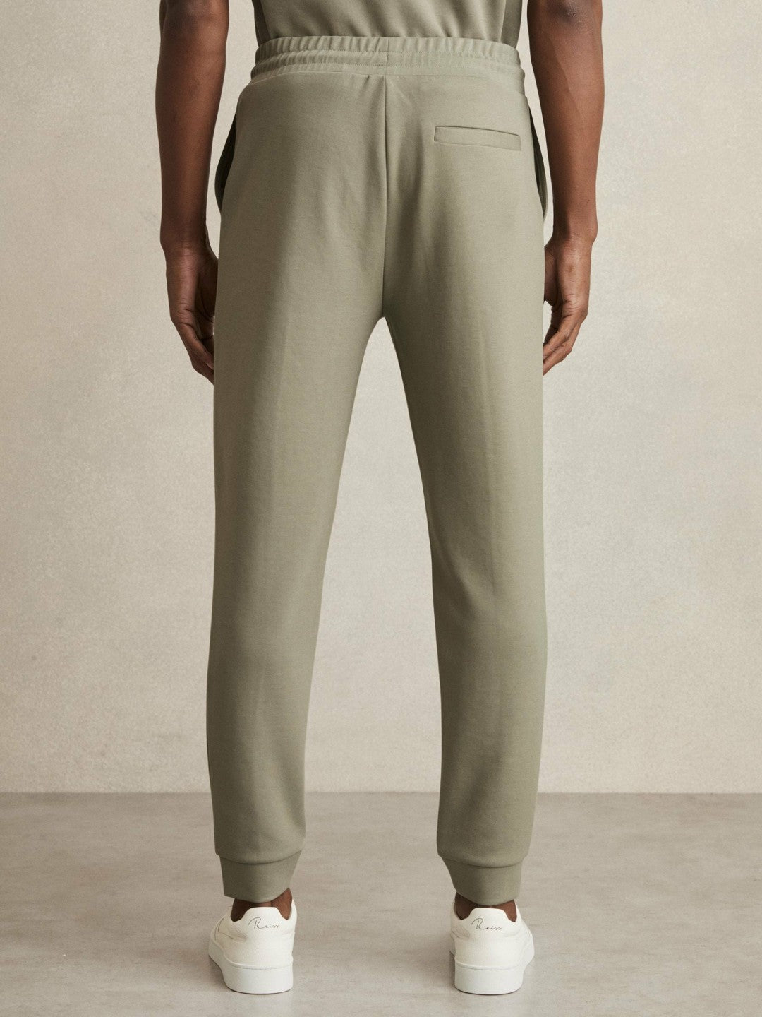 Reiss Offer - Drawstring Jersey Joggers in Sage