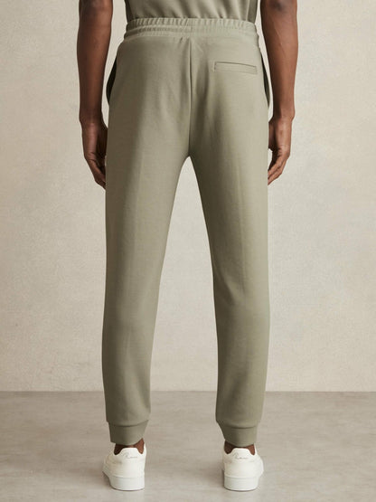 Reiss Offer - Drawstring Jersey Joggers in Sage