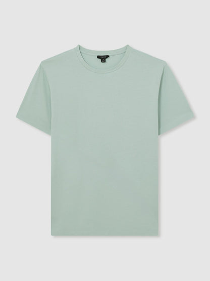 Reiss Featured - Cotton Crew Neck T-Shirt in Mint Green