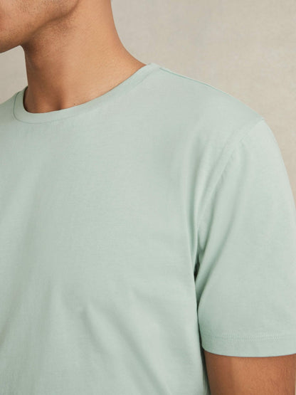 Reiss Featured - Cotton Crew Neck T-Shirt in Mint Green