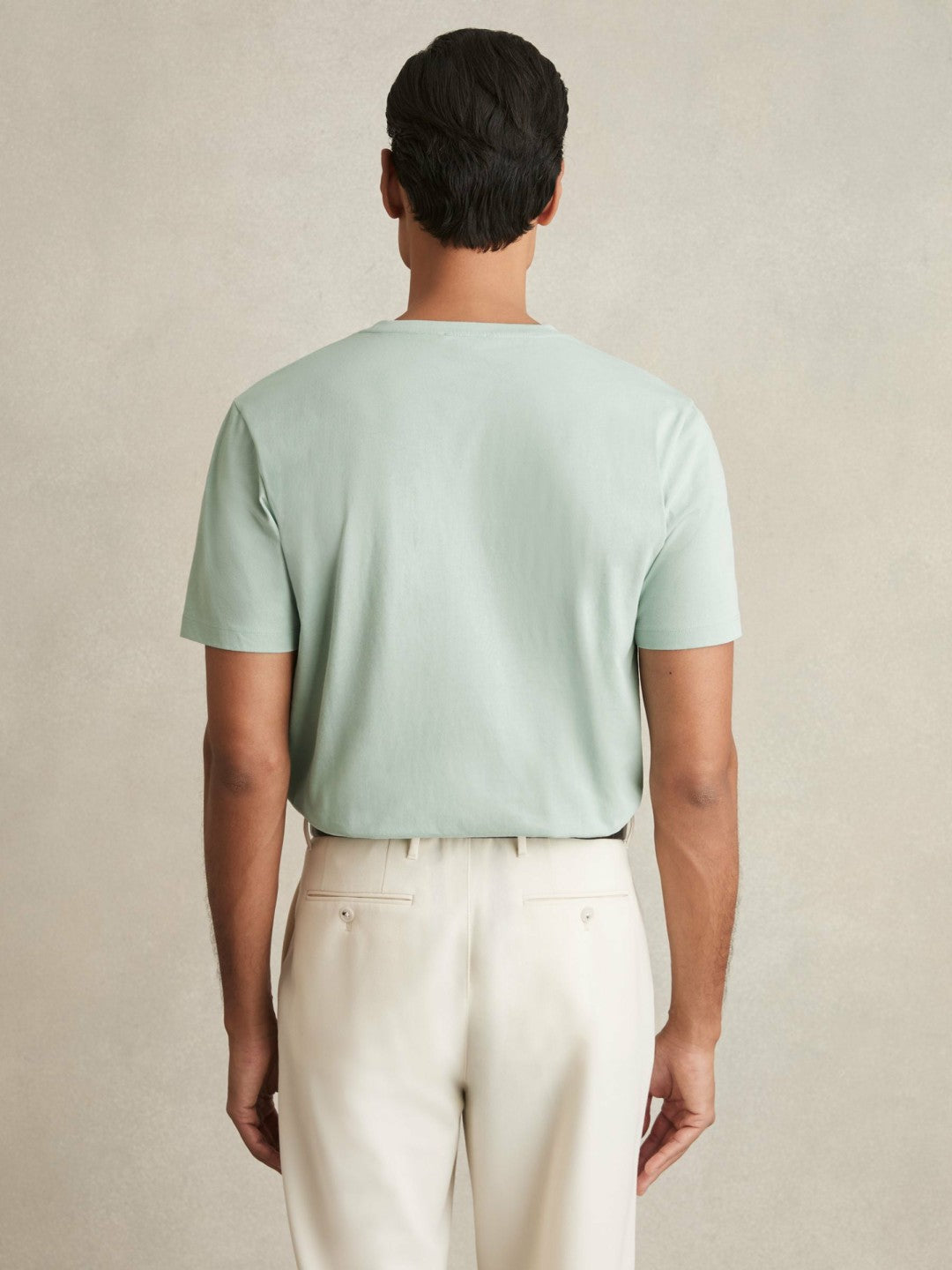 Reiss Featured - Cotton Crew Neck T-Shirt in Mint Green