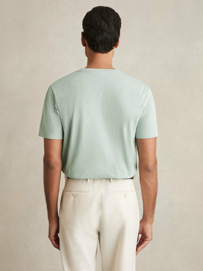 Reiss Featured - Cotton Crew Neck T-Shirt in Mint Green