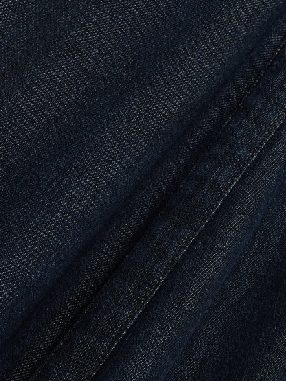 Reiss Denim Halterneck Maxi Dress in Indigo