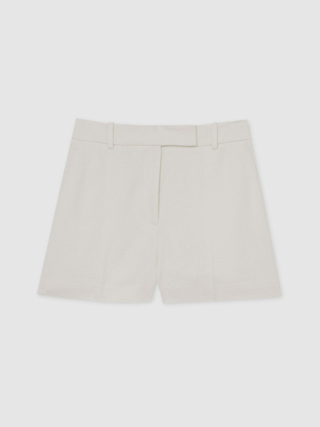 Reiss Deal - Linen-Blend Tailored Shorts in White