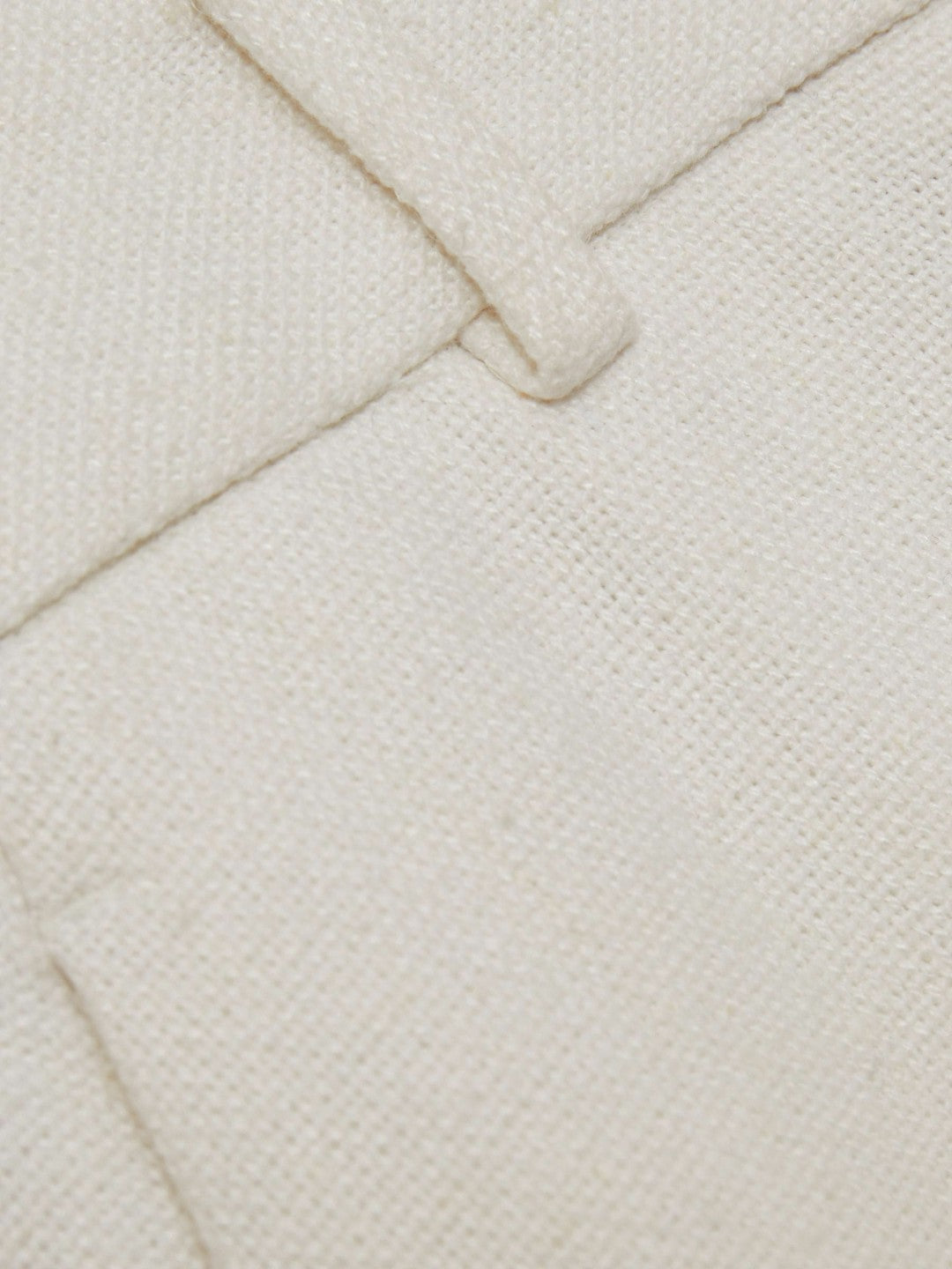 Reiss Linen-Blend Wide-Leg Trousers in White