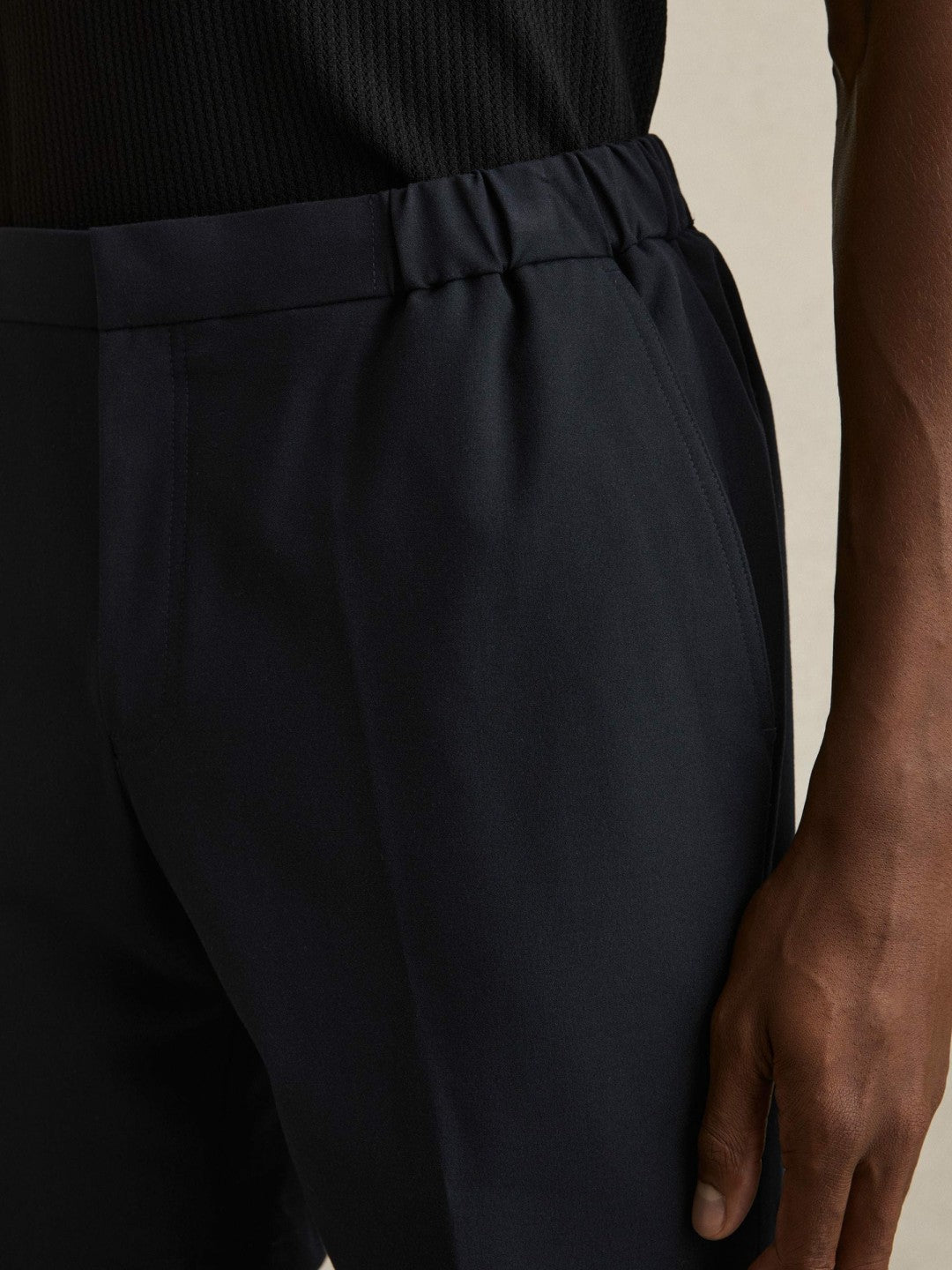 Reiss Best Seller - Drawstring Chino Shorts in Navy