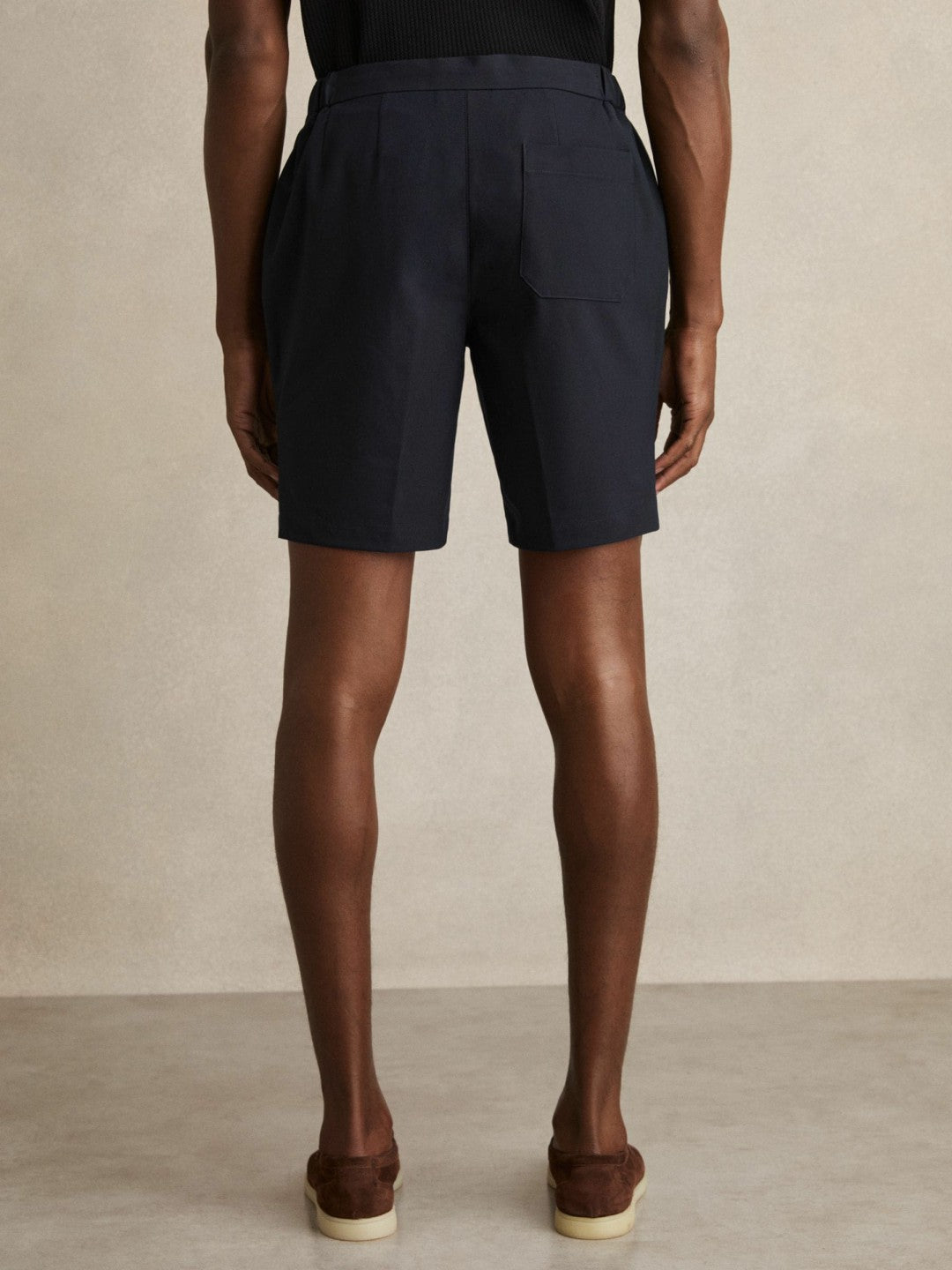 Reiss Best Seller - Drawstring Chino Shorts in Navy