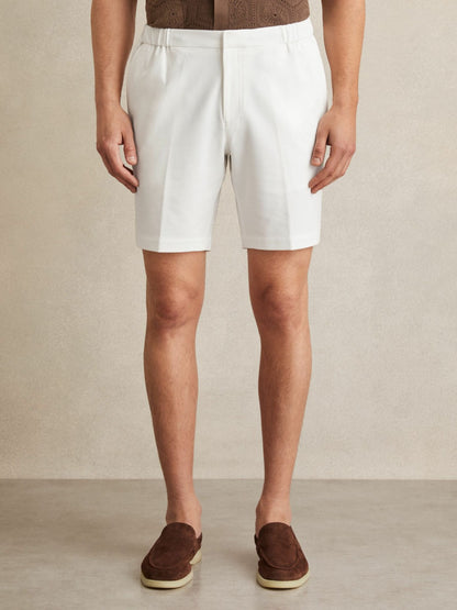 Reiss Sale - Drawstring Chino Shorts in White