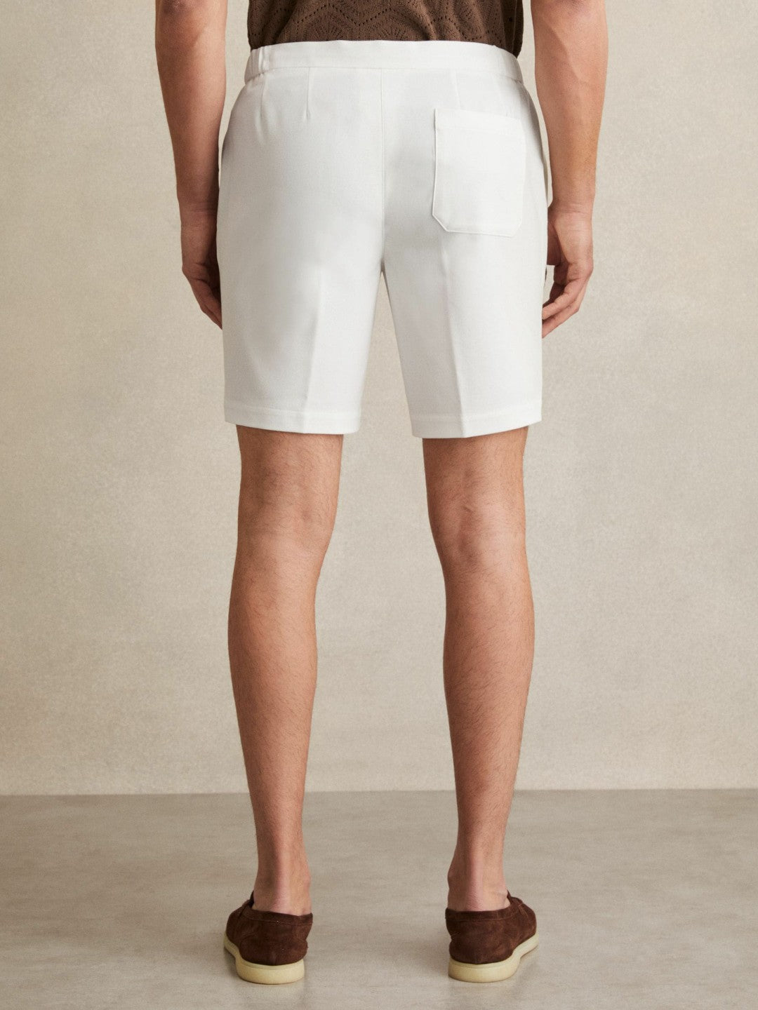 Reiss Sale - Drawstring Chino Shorts in White