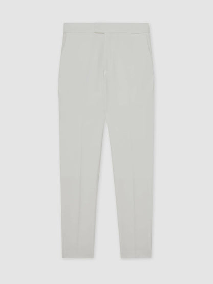 Reiss Sale - Slim-Fit Internal-Drawstring Trousers in White