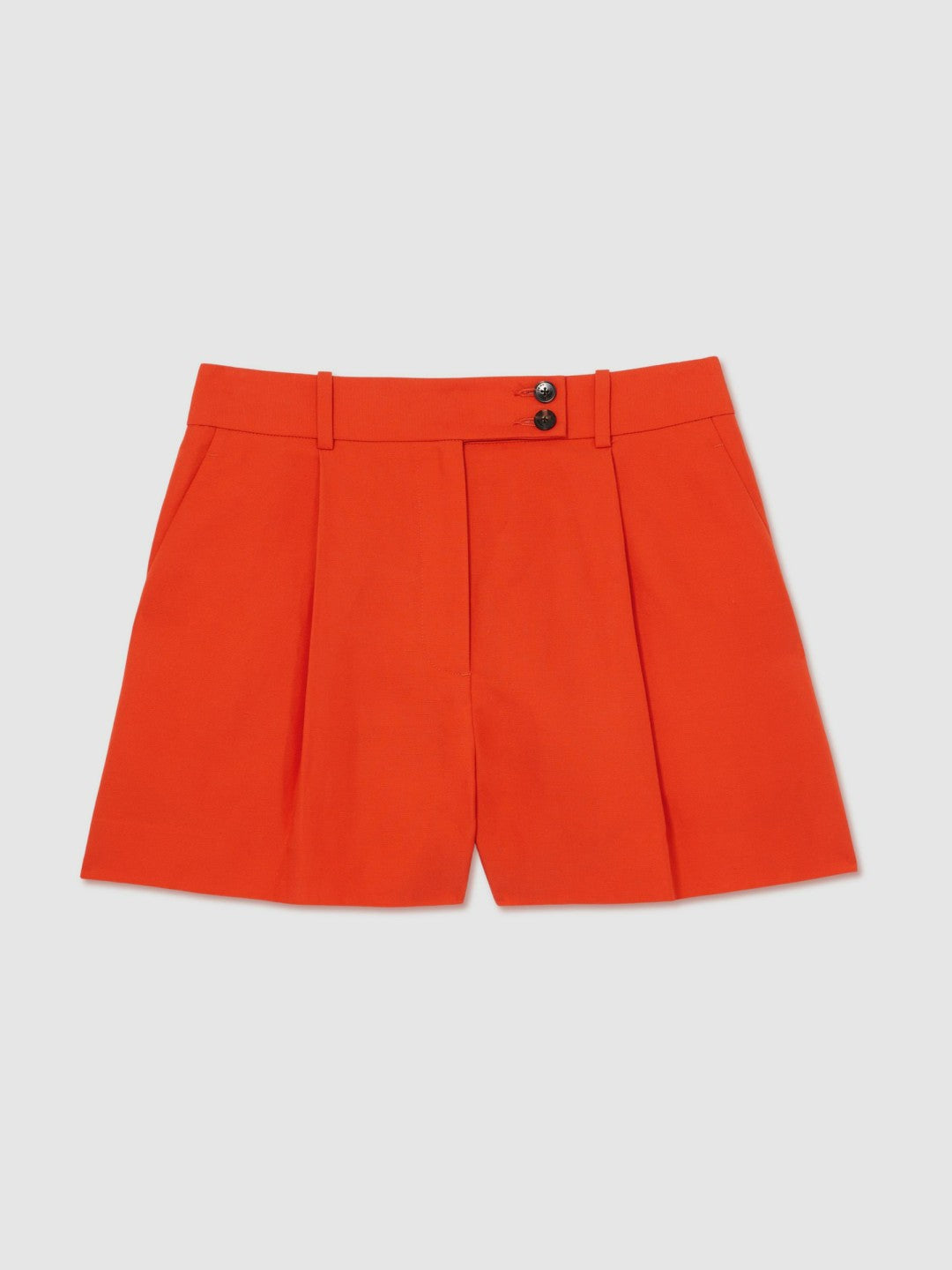 Reiss Savings - Tailored Shorts With Linen in Orange