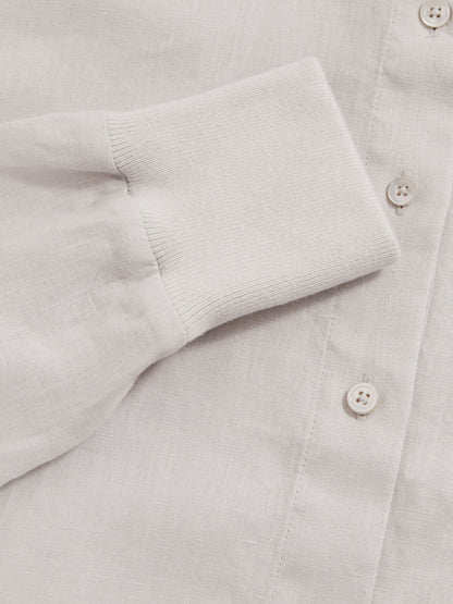 Reiss Featured - | Les 100 Ciels Linen Shirt in Soft Grey