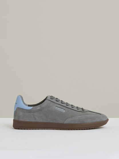 Reiss Savings - Suede Low-Top Trainers in Dark Grey