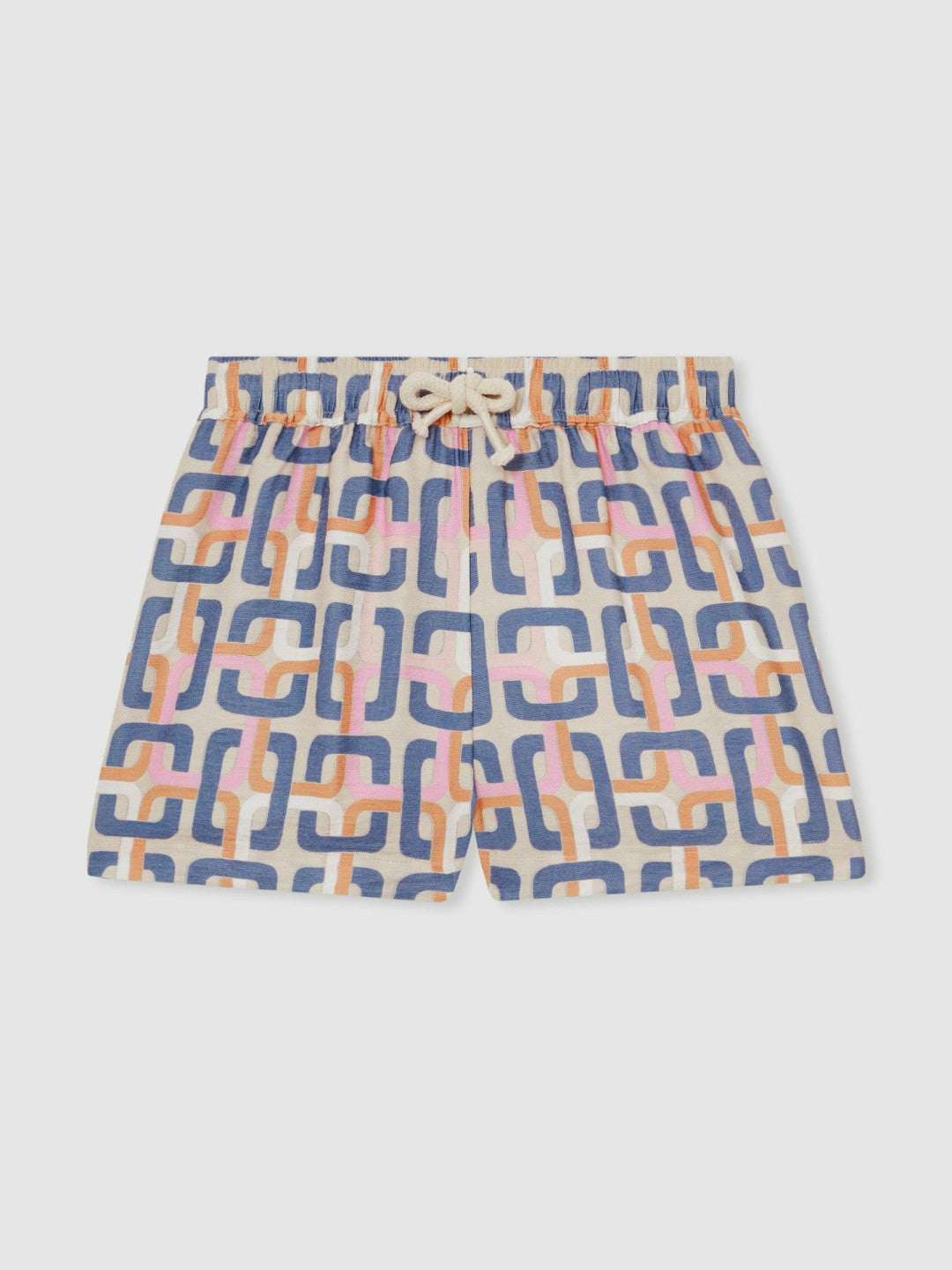 Reiss 13-14 yrs Geometric Chain Print Shorts in Multi