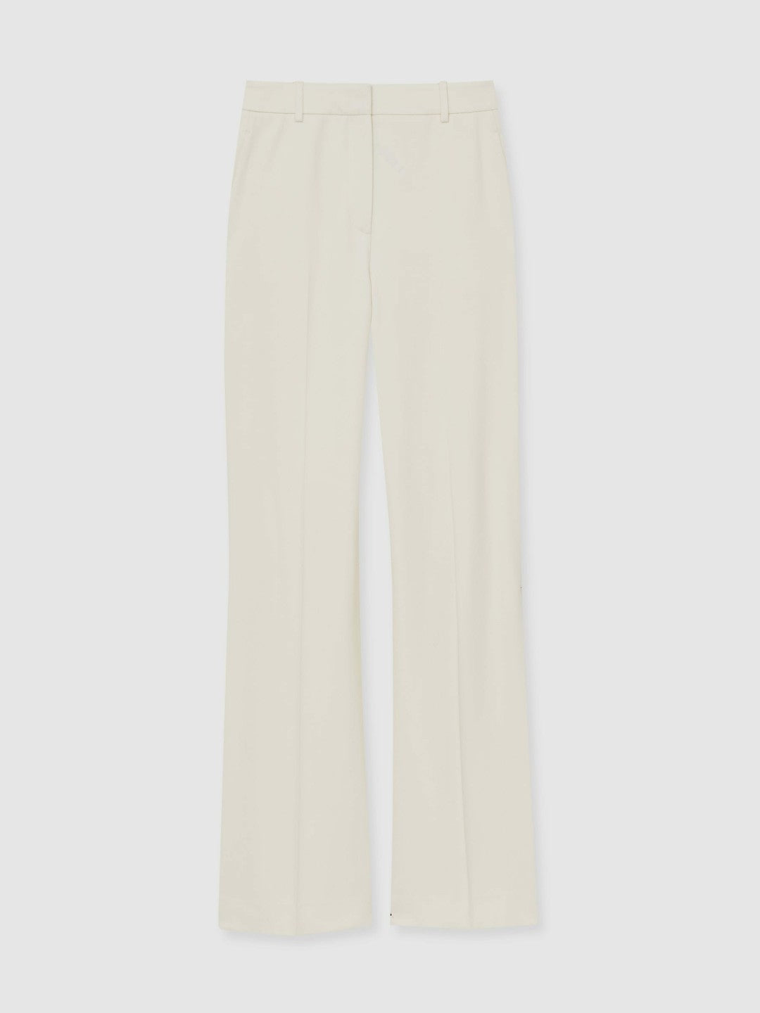 Reiss Wide Leg Tailored Trousers in Cream