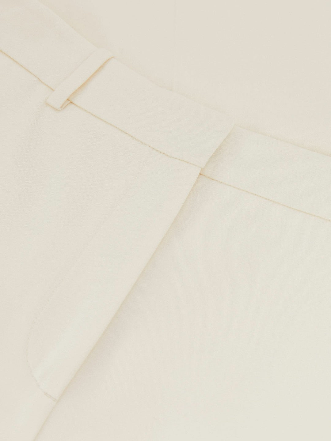 Reiss Wide Leg Tailored Trousers in Cream