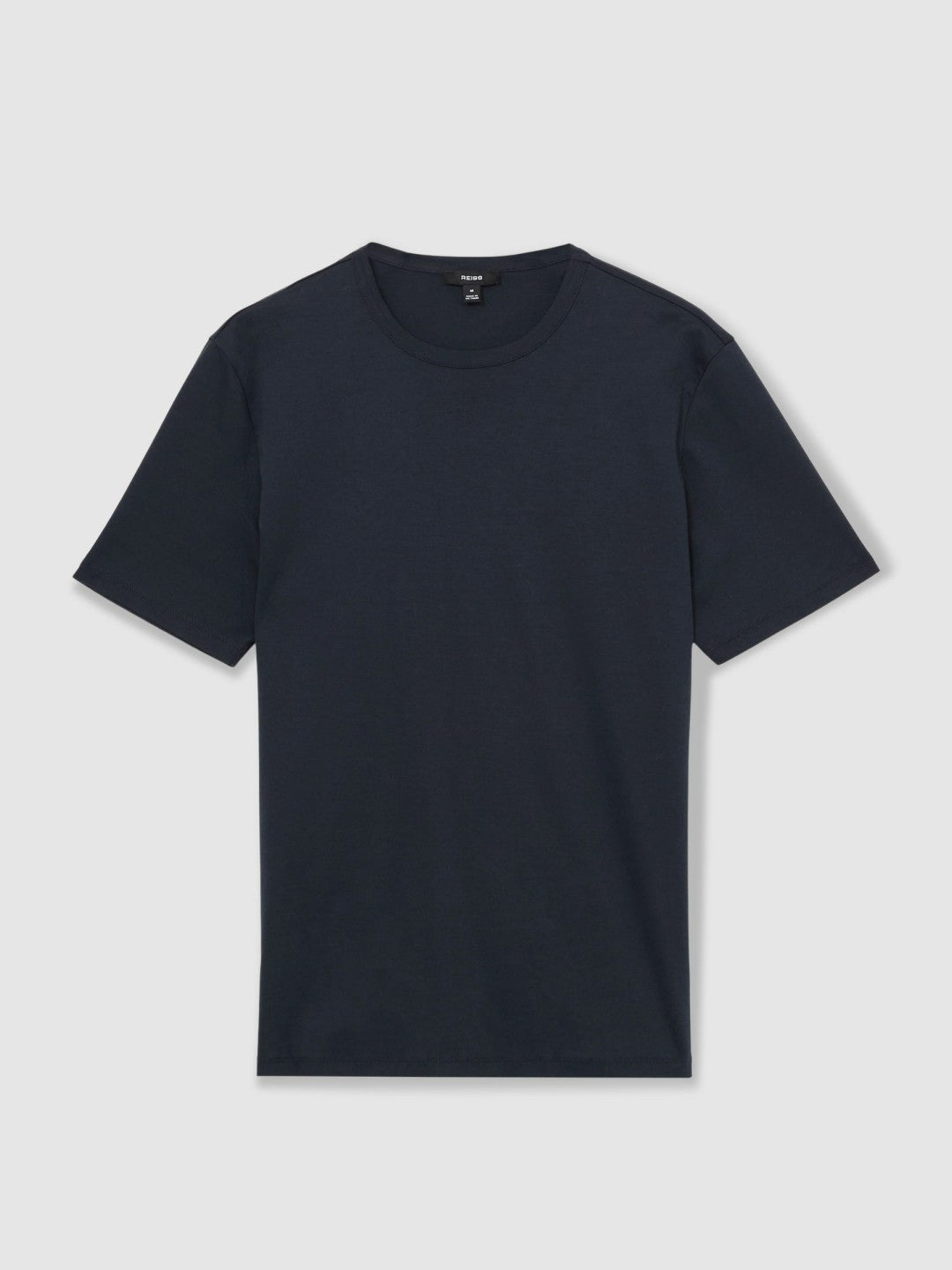 Reiss Offer - Mercerised-Cotton Crew-Neck T-Shirt in Navy