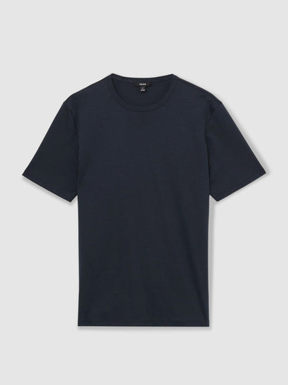 Reiss Offer - Mercerised-Cotton Crew-Neck T-Shirt in Navy