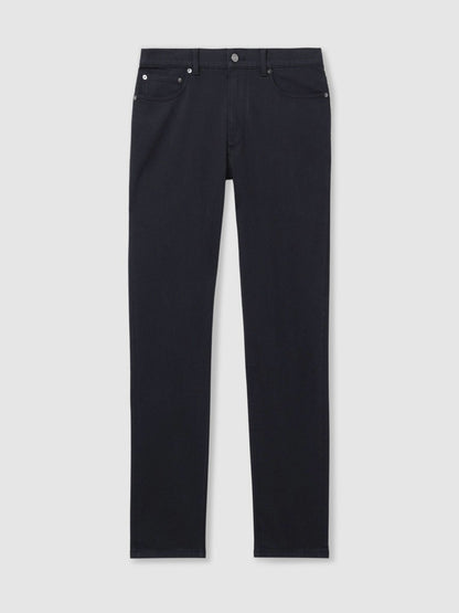 Reiss Best Seller - Cotton-Stretch Slim-Fit Jeans in Navy