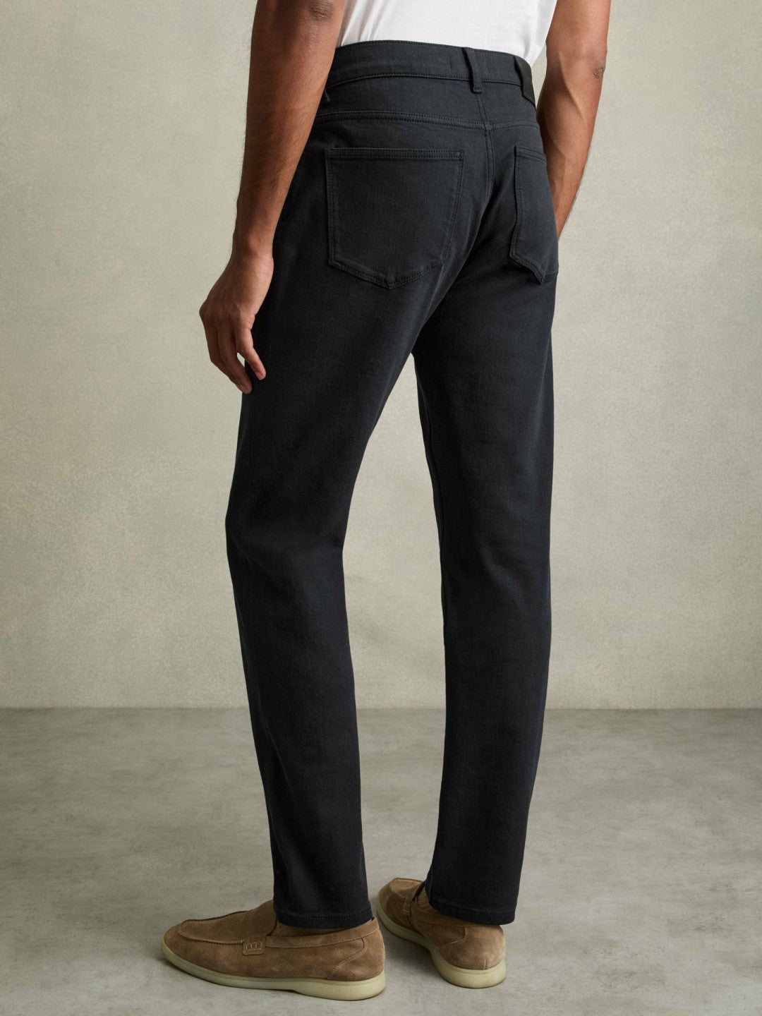 Reiss Best Seller - Cotton-Stretch Slim-Fit Jeans in Navy