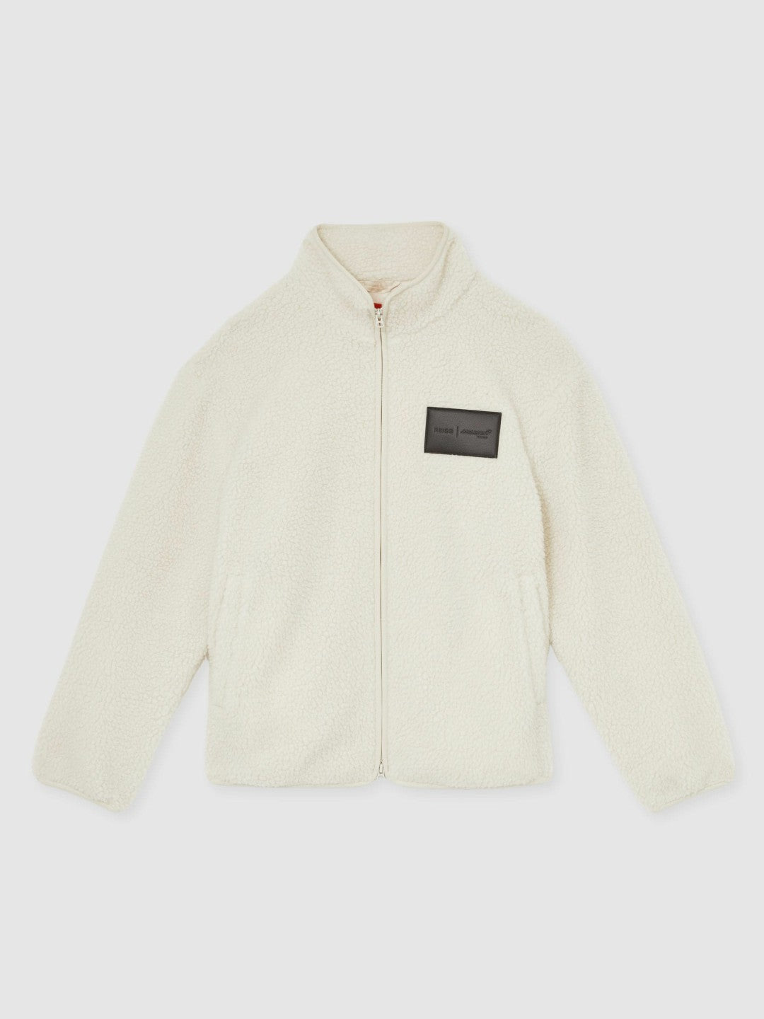 Reiss Value - McLaren F1 Team Embroidered Fleece Jacket Unisex Fit in Off White