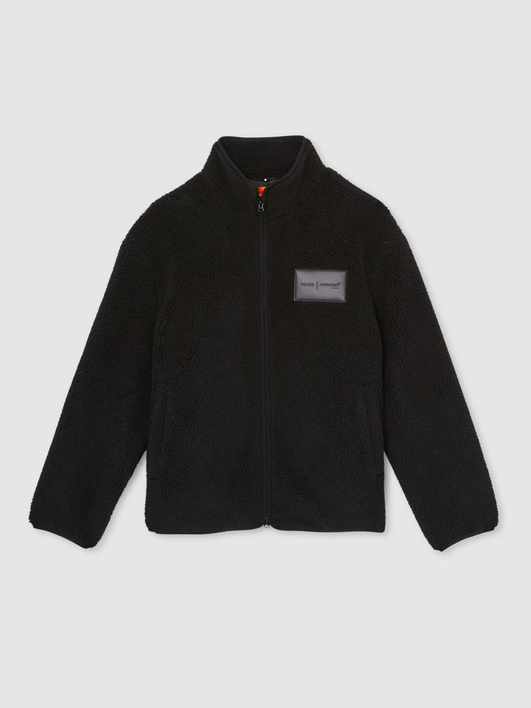 Reiss Featured - McLaren F1 Team Embroidered Fleece Jacket Unisex Fit in Black