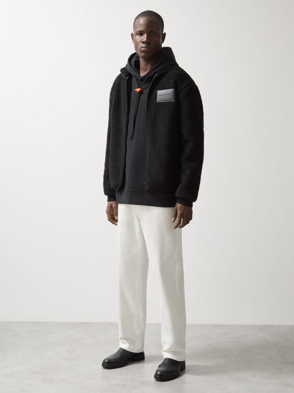 Reiss Featured - McLaren F1 Team Embroidered Fleece Jacket Unisex Fit in Black