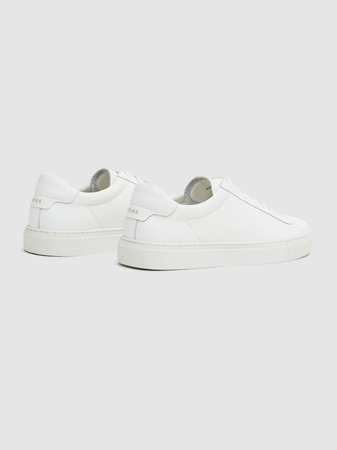 Reiss Offer - Leather Low-Top Trainers in White