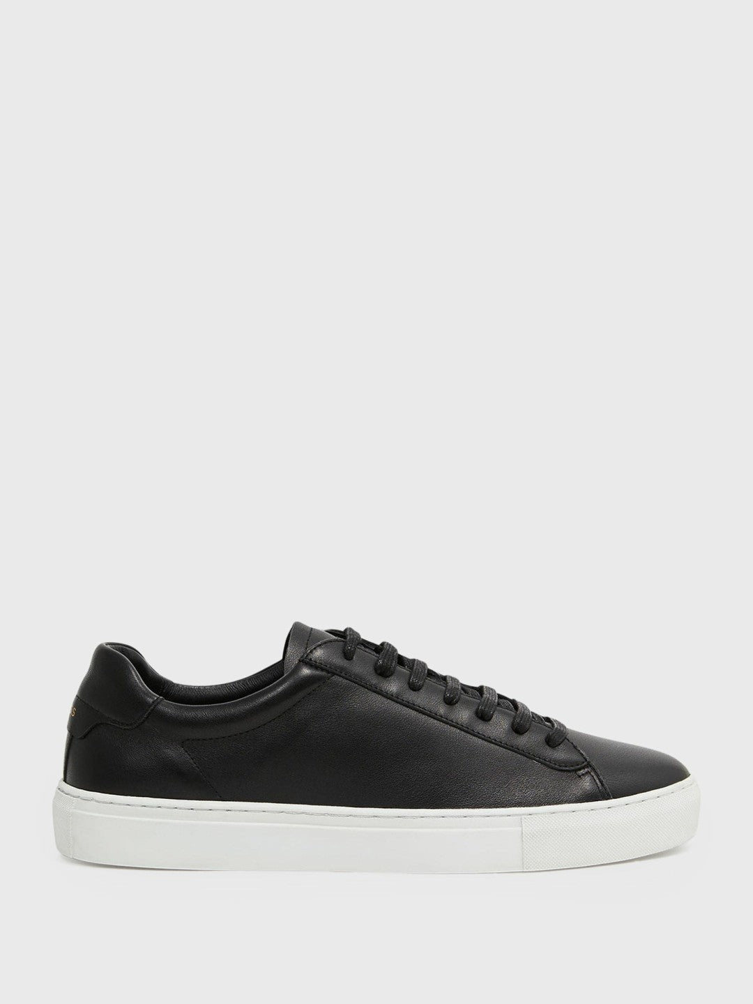 Reiss Savings - Leather Low-Top Trainers in Black