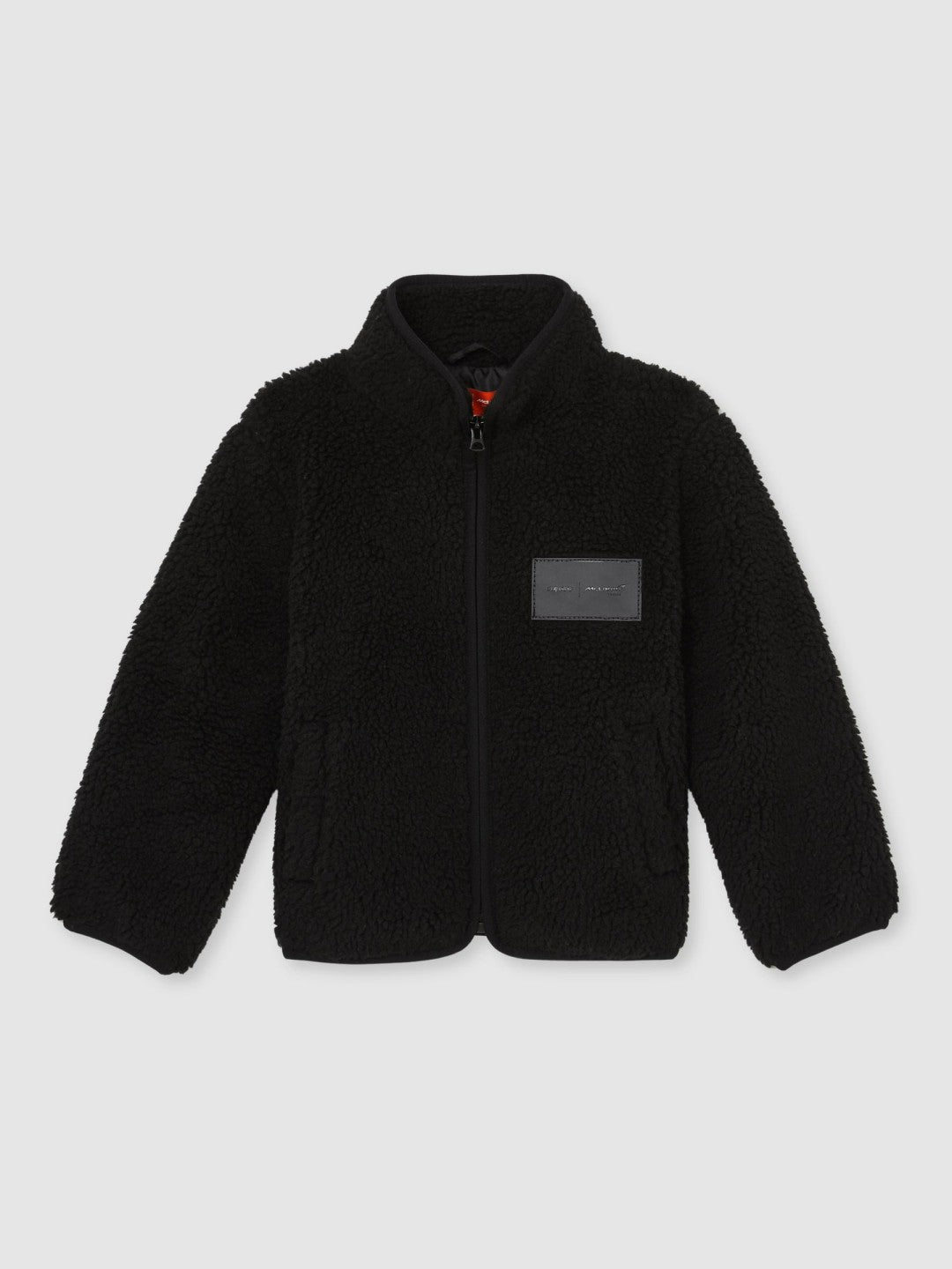 Reiss 13-14 yrs Unisex Fit McLaren F1 Team Embroidered Fleece Jacket in Black