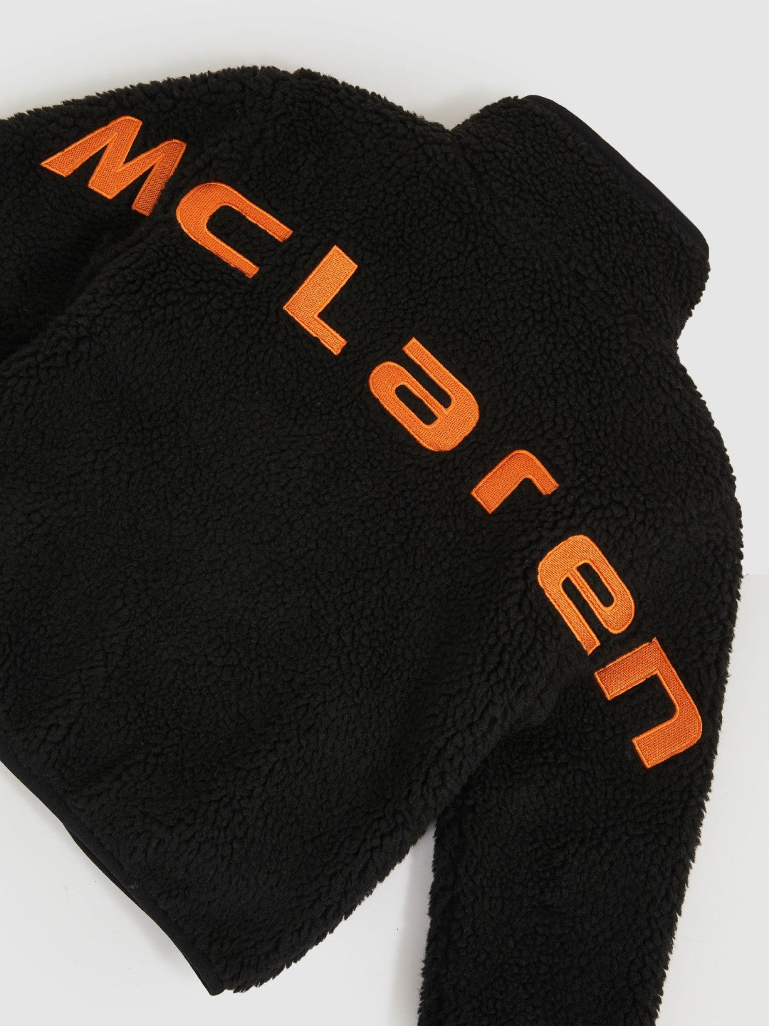 Reiss 13-14 yrs Unisex Fit McLaren F1 Team Embroidered Fleece Jacket in Black