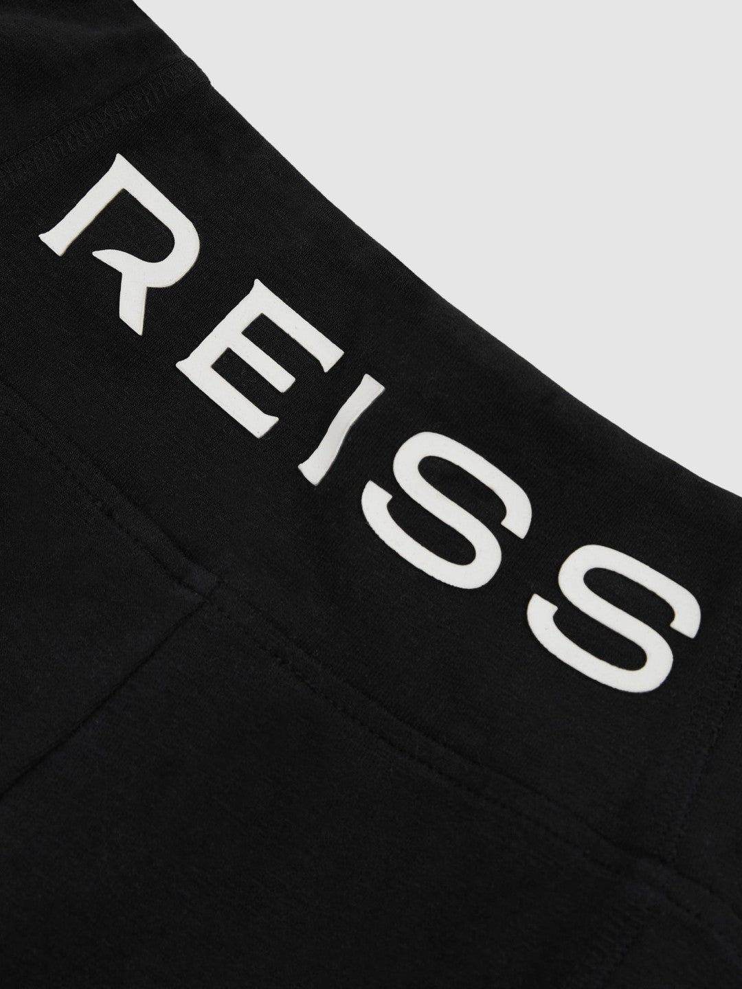 Reiss Sale - 9-14 yrs Stretch Logo Print Leggings in Black