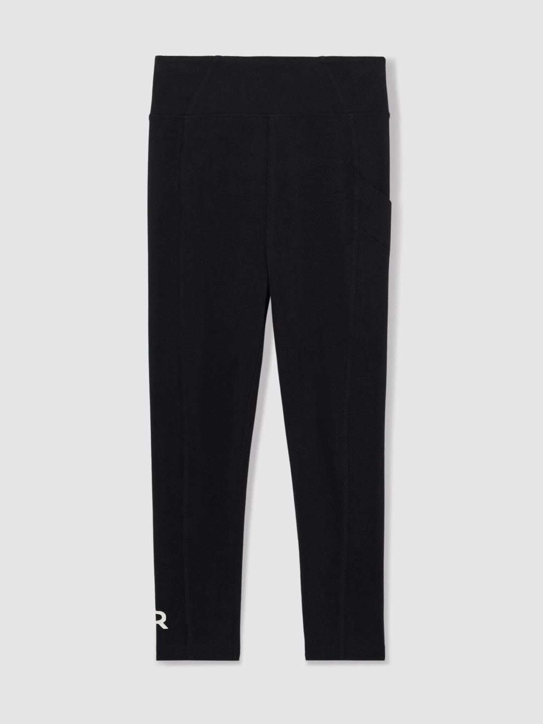 Reiss Popular Choice - 4-9 yrs Stretch Logo Print Leggings in Black
