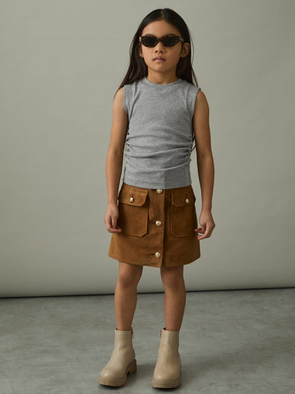 Reiss Value - 4-9 yrs Ruched Vest Top in Grey