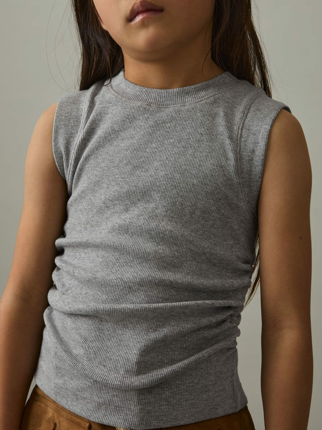 Reiss Value - 4-9 yrs Ruched Vest Top in Grey